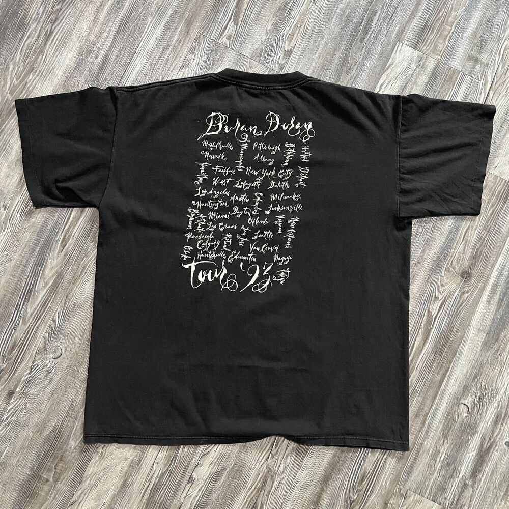 Vintage 1993 SS Duran Duran The Wedding Album Tour Shirt XL - Picture 2 of 9
